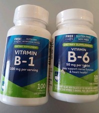 Vitamin B-1 & B-6 100 mg (Tablets 100 Total) ...