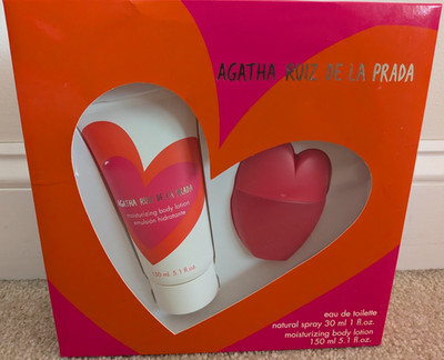 NEW Agatha Ruiz De La Prada CORASON/HEART EDT (1 fl oz) & Lotion (5.1 fl oz)