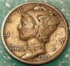 1923 S Mercury Dime ~ Fine Condition