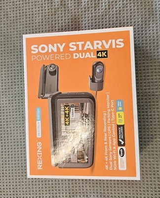 Rexing - R88 4K Front + 4K Rear Dual Sony STARVIS Dash Cam with 5.8GHz WiFi GPS
