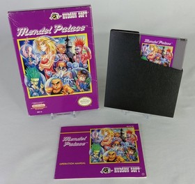 Mendel Palace NES Nintendo CIB Complete in Box Tested Working Video Game