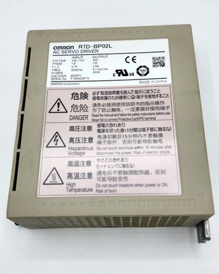 Omron R7D-BP02L AC Servo Driver | 200W | 100 115V In | 80V 3-Phase Out | Used