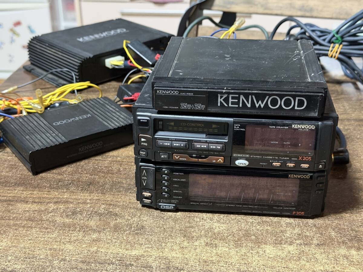 Rare Vintage Kenwood KRC X205 KTC P205 KAC 5205 622 521 Audio