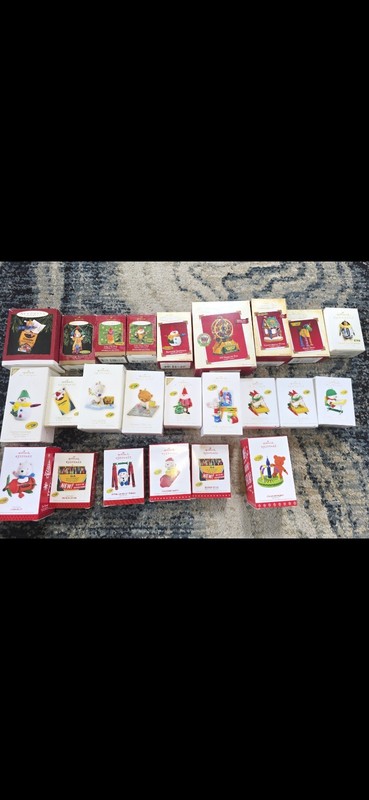 Lot of Crayola Christmas Ornaments Hallmark