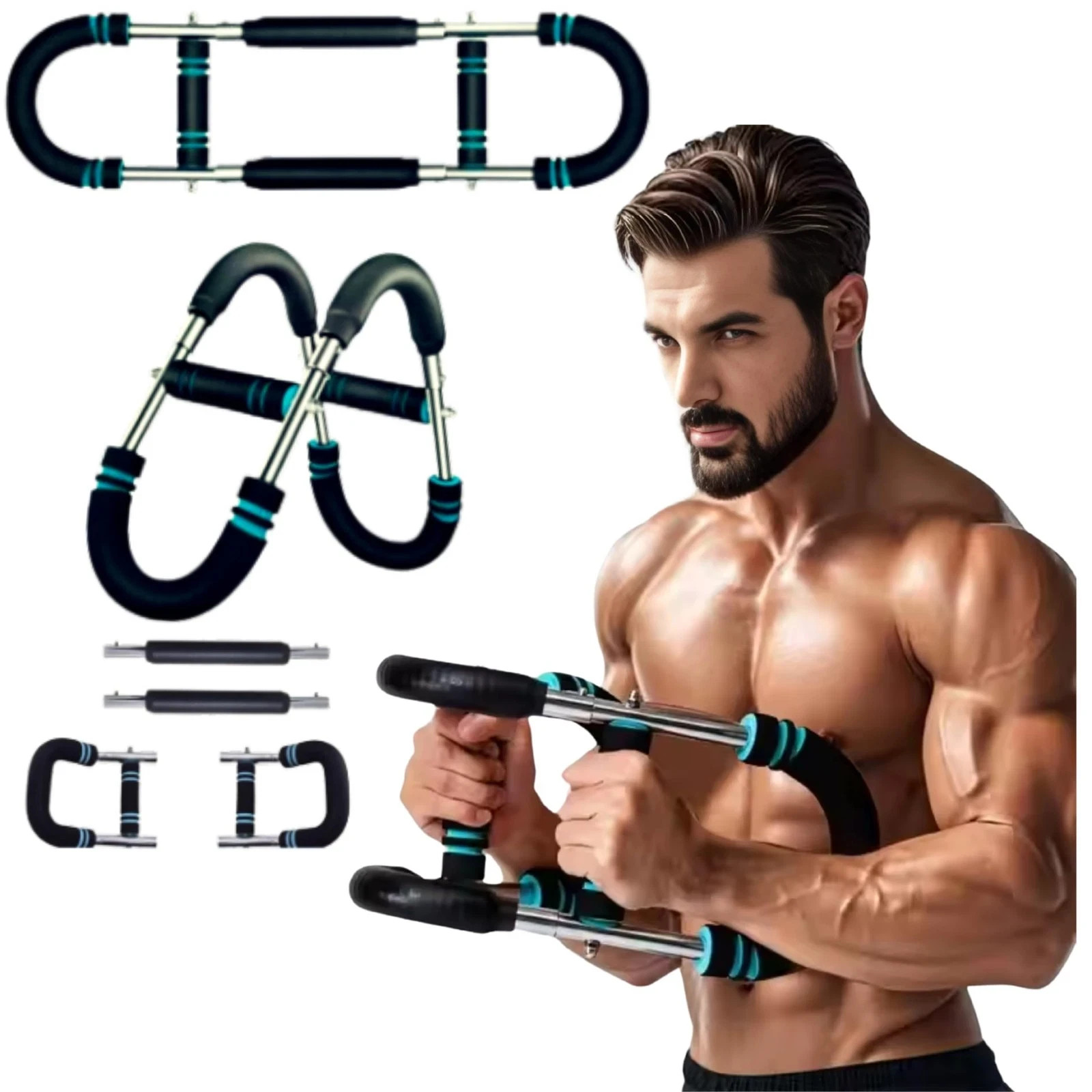 Gorilla Bar Twister Arm & Chest Trainer for Men Adjustable 60-100lb Chest Shaker