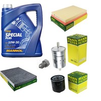 Inspektionspaket 5L Mannol Special Plus 10W-30 FüR Seat Leon 1.6 16V Toledo II