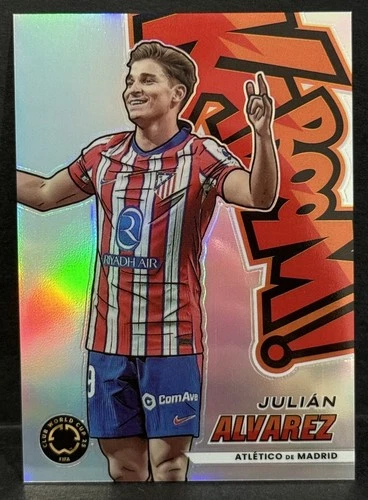 2025 Prizm FIFA Club World Cup Atletico Madrid Julian Alvarez Kaboom Case Hit SP