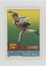 1989 Super Star Sticker Back Cards David Cone John Franco Mark Langston #58 10ou