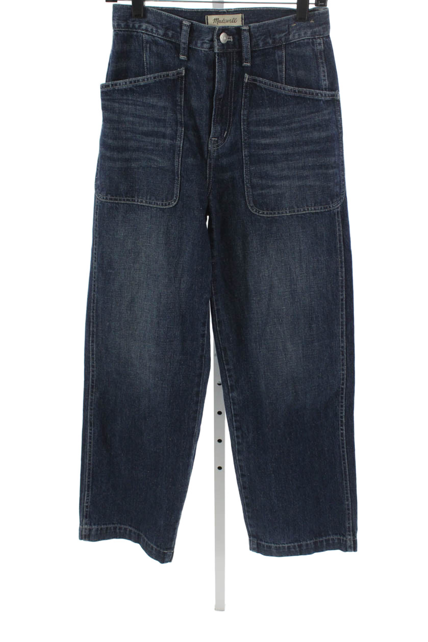 Madewell Womens Wide-Leg Jeans Blue High Waist 100% Cotton 29 Inseam Size 26Free Shipping in US $100+ Orders | $6.95 Orders Below