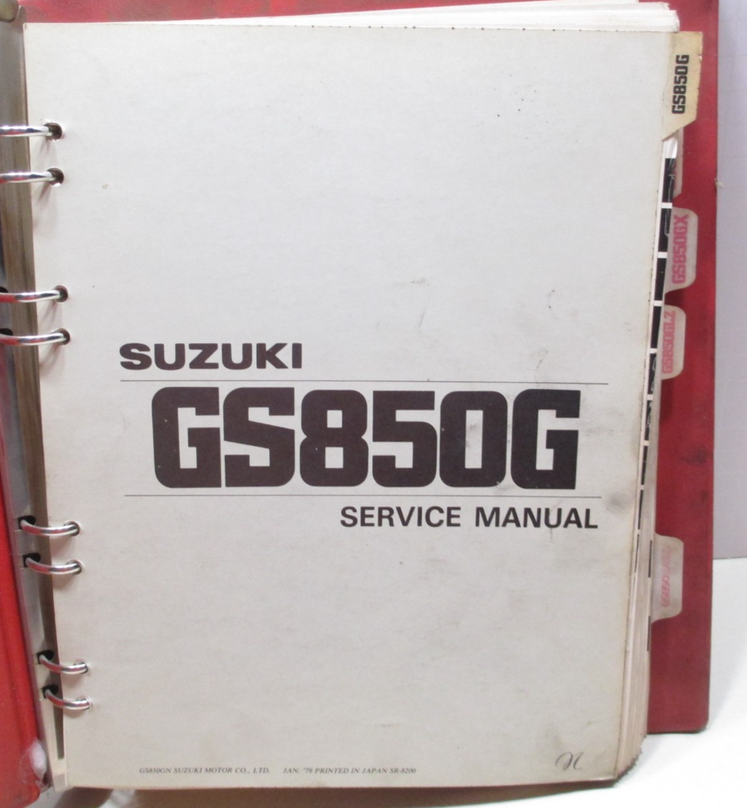 1980 80 Suzuki GS 850 G OEM Service and Supplementary Service