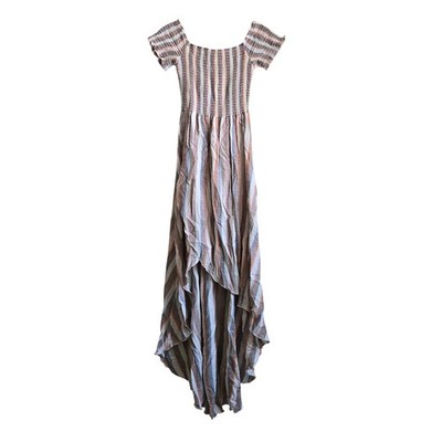 Show Me Your Mumu Medium Willa Maxi Dress Womens Multicolor Excellent High-Low