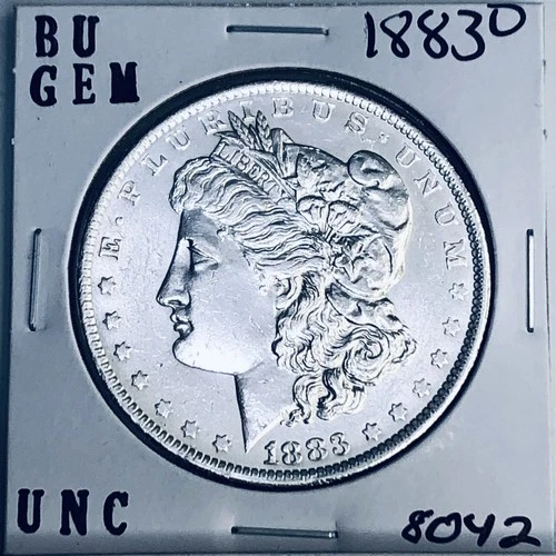 1883 O BU GEM MORGAN SILVER DOLLAR UNC MS+++ U.S. MINT RARE COIN 8042