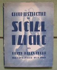 Group Instruction in Social Dancing 1930s vintage book, teach dance lesson plans