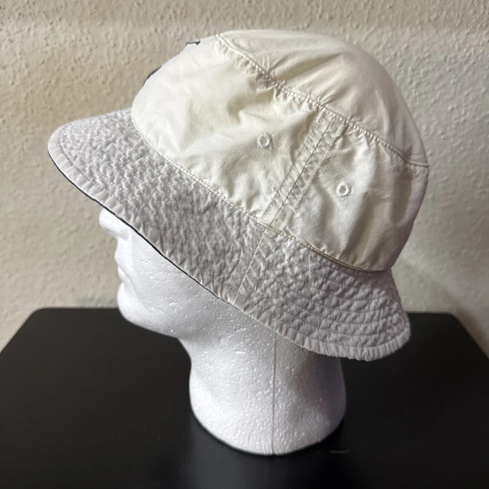 Vintage Polo Ralph Lauren Bucket Hat S/M Cotton Chino White Big Pony - Image 2 of 4