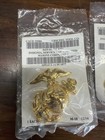 EGA insignia, service cap enlisted GOLD 3 brand new in bag!! For usmc dress cap — photo 2