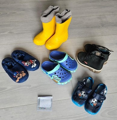 Kinderschuhe Set - Gr. 26/27  - Stiefel - Hausschuhe Paw Patrol - Tom Jerry