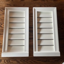 Ekena Millwork PVC Gable Vent Factory Primed White 24” X 12” Set 2