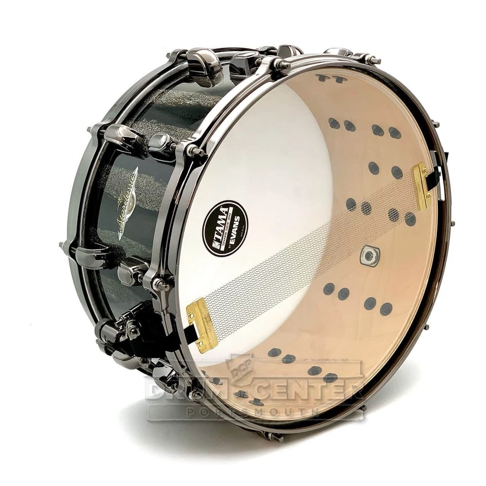 Tama Starclassic Maple Snare Drum 14x6.5 Black Clouds & Silver Linings - Image 3 of 3