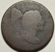 Datless Liberty Cap Large Cent (Circa 1793-1796) — Circulated 🔥 Early Date 