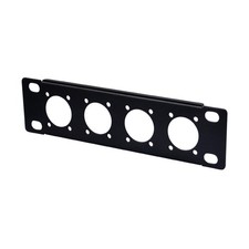 7 Inch 1U Rack Panel with 4 D-Series Ports XLR HDMI Audio Mount Plate