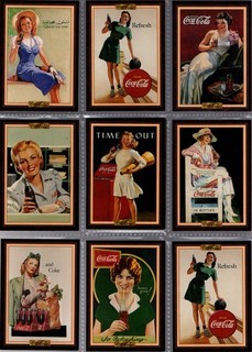 lot de 10 cartes 1994 Collect A Card Coca Cola Collection Series 3