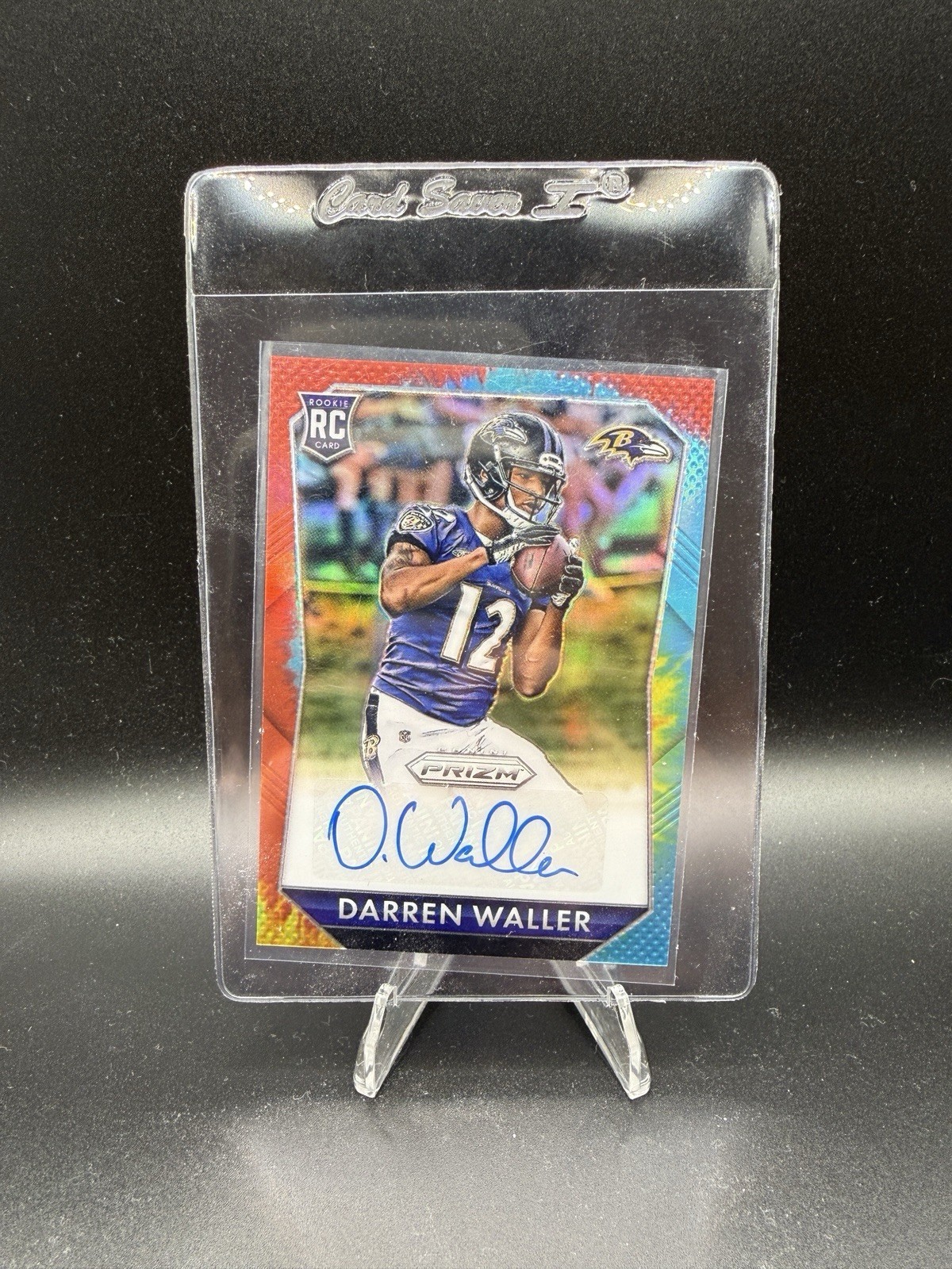 Darren Waller Panini Prizm Rookie Signatures #RSDW Tie-Dyed