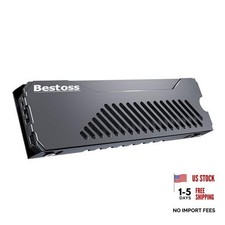 M.2 SSD Heatsink, Double Surface Aesthetic Thermal Dissipation NVMe Dark Gray