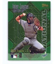 1996 Topps Inter-League Match-Up Mike Piazza / Tim Salmon #ILM2 (no prot. film)
