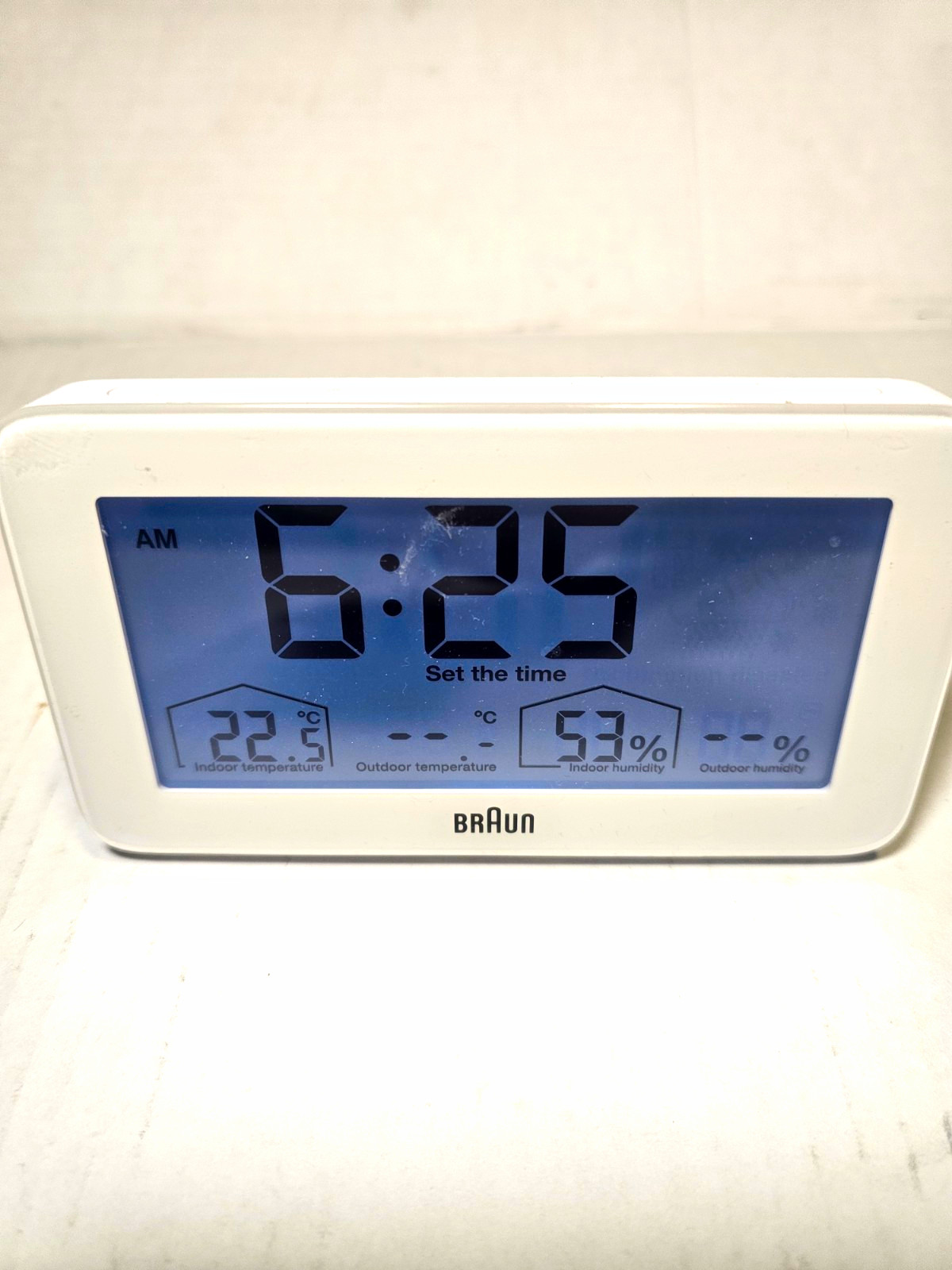 Braun Digital Alarm Clock, Date, Month and Temp. Only Display,