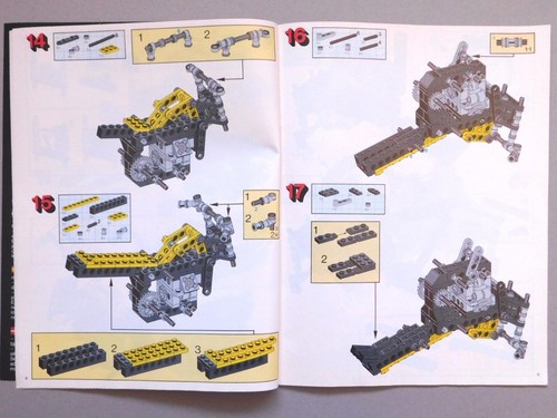 1991 Technic #8838 Motorcycle & 3 Wheel Bike Instruction Manual Slf5-1 - Picture 4 of 8