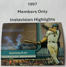 TODD HUNDLEY 1997 Stadium Club INSTAVISION MEMBERS ONLY NEW YORK METS