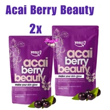Weekit 7 Acai Berry Beauty Drink Mix 7-Berry Daily Supplement 7 Sachets