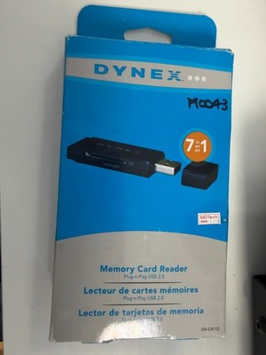 Dynex DX-CR112 7-in-1 SD/microSD Memory Card Reader TESTED (PAM0043)