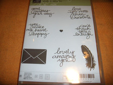 Stampin-UP LOVELY AMAZING YOU 8 pcs Photopolymer Stamp Set FREE SHIP