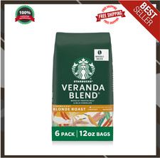 Starbucks Whole Bean Blonde Roast Coffee, Veranda Blenda, 100 Arabica, 6 bags