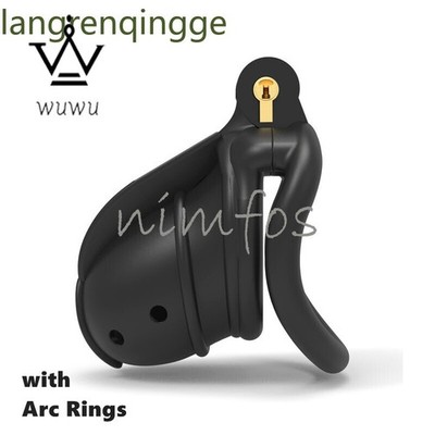 Male Chastity Device 3D Print Jurassic Design Breathable Cage with 4 Rings Lock
