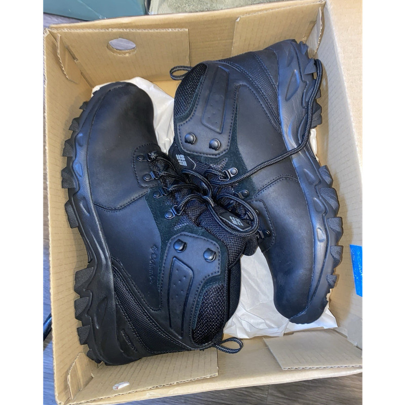 Columbia Newton Ridge Plus II Waterproof Hiking Boots Black Wide Men’s 11.5