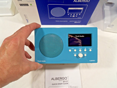 Tivoli Audio Albergo AM/FM Clock Radio Bluetooth Alarm Remote Blue #5