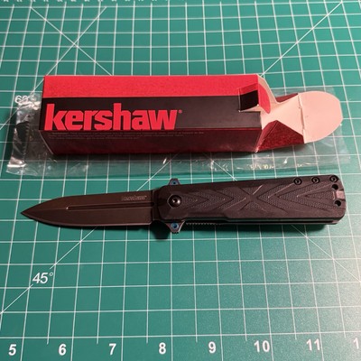 Kershaw Barstow Linerlock Folding Knife 3'' 8Cr13MoV Steel Blade Black GRN Handle