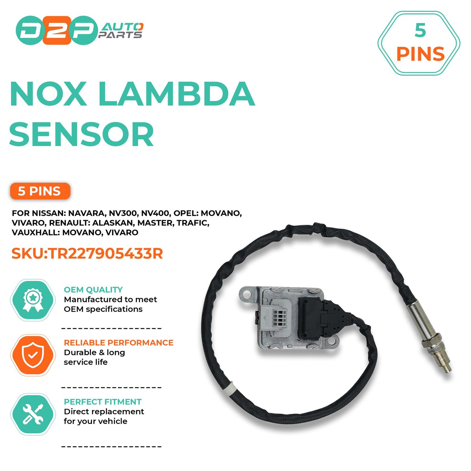 NOX Sensor for Renault Trafic B (2014-2021) 1.6 D & Master B (2010->>>) 2.3 D - Image 6