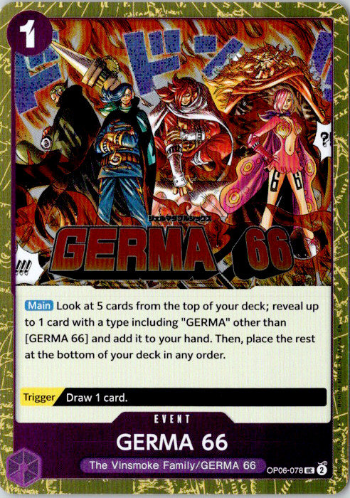 GERMA 66 (Pirate Foil) UC Foil Premium Booster -The Best- Vol. 2 OP06-078 NM