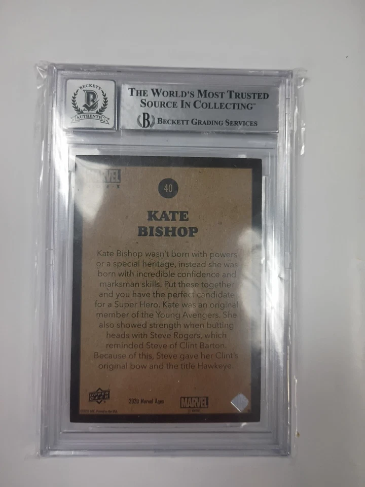 Hailee Steinfeld Signed - 2021 Marvel Ages Beckett 10 Autograph Kate Bishop Auto - Image 2 of 2