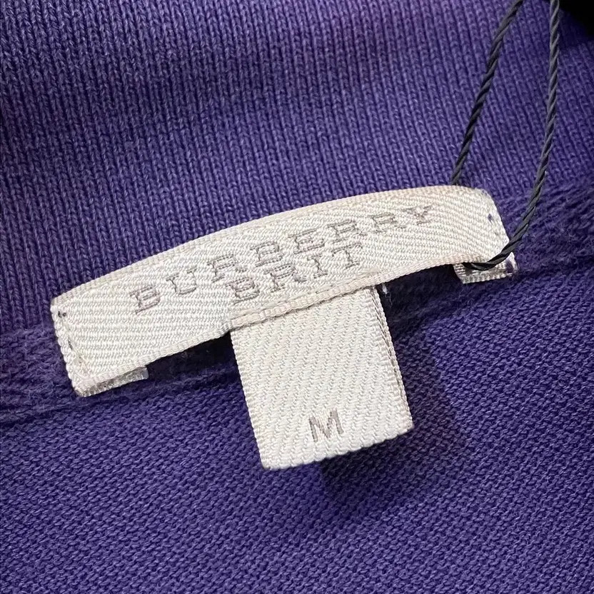 Burberry Purple Long Sleeve Collar T-Shirt M thumbnail 5