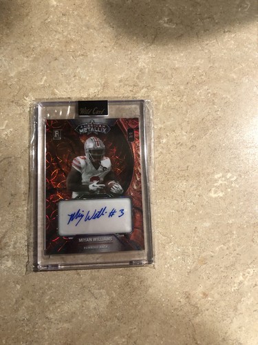 2023 WildCard Metallix Miyan Williams RC Red Refractor Auto NO WMF-MWA SN 1/1!
