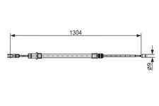 Bremsseil Seilzug Feststellbremse BOSCH 1 987 482 431 für PORSCHE 911 997 Targa