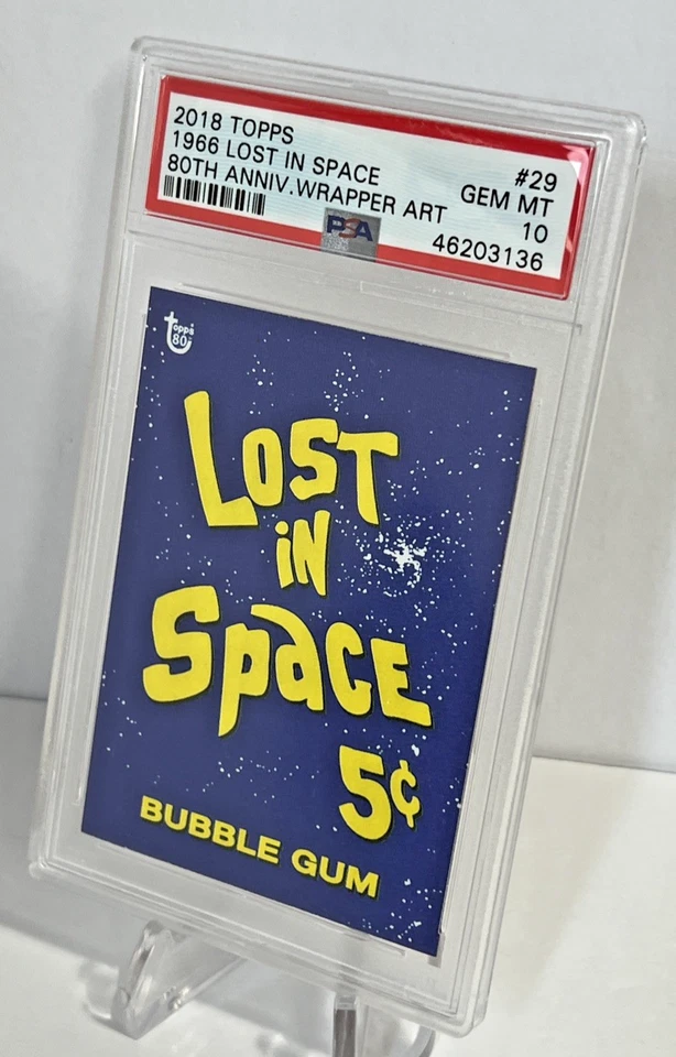 2018 Topps 80th Anniversary Wrapper Art 1966 Lost in Space PSA 10 Gem Mint - Image 2 of 4