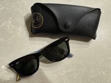 Ray-Ban Wayfarer RB2140 1131 Multi-Color Logo Inner Temple Sunglasses w/Case VTG