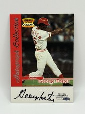 GEORGE FOSTER REDS 1999 FLEER SPORTS ILLUSTRATED GREATS OF THE GAME AUTO