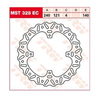 TRW Bremsscheibe Eco Offroad (FüR: Honda CR-F 450 X PE06 05-09 Hinten )