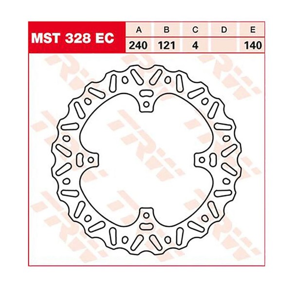 TRW Bremsscheibe Eco Offroad (FüR: Honda CR-F 450 X PE06 05-09 Hinten )-image